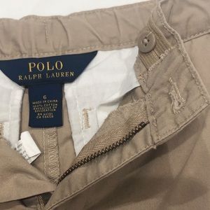 EUC Boys Ralph Lauren Khaki long pants. Size 6